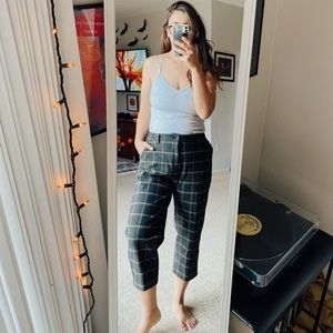 Plaid Capri Pants NWT